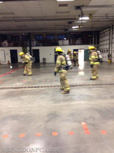 Members practice managing their air supply while having fun training by playing a friendly game of dodgeball